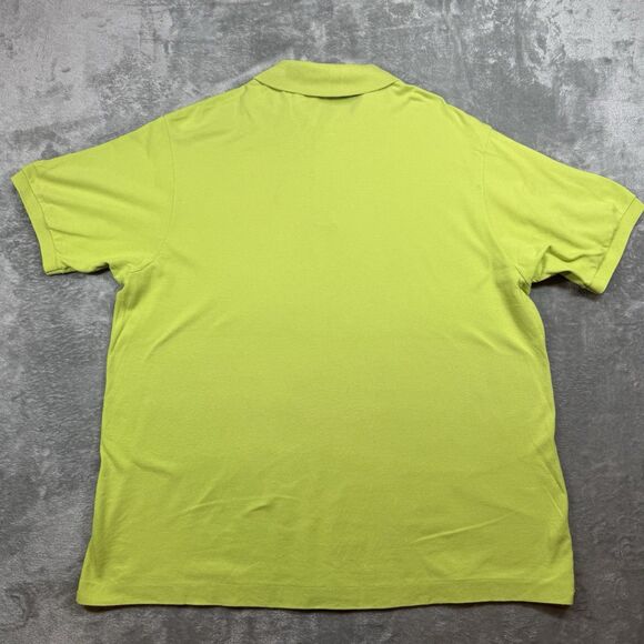 Lacoste Polo Short Men’s XXL Green Cotton Short Sleeve Logo Golf Casual 5191L - Picture 2 of 7